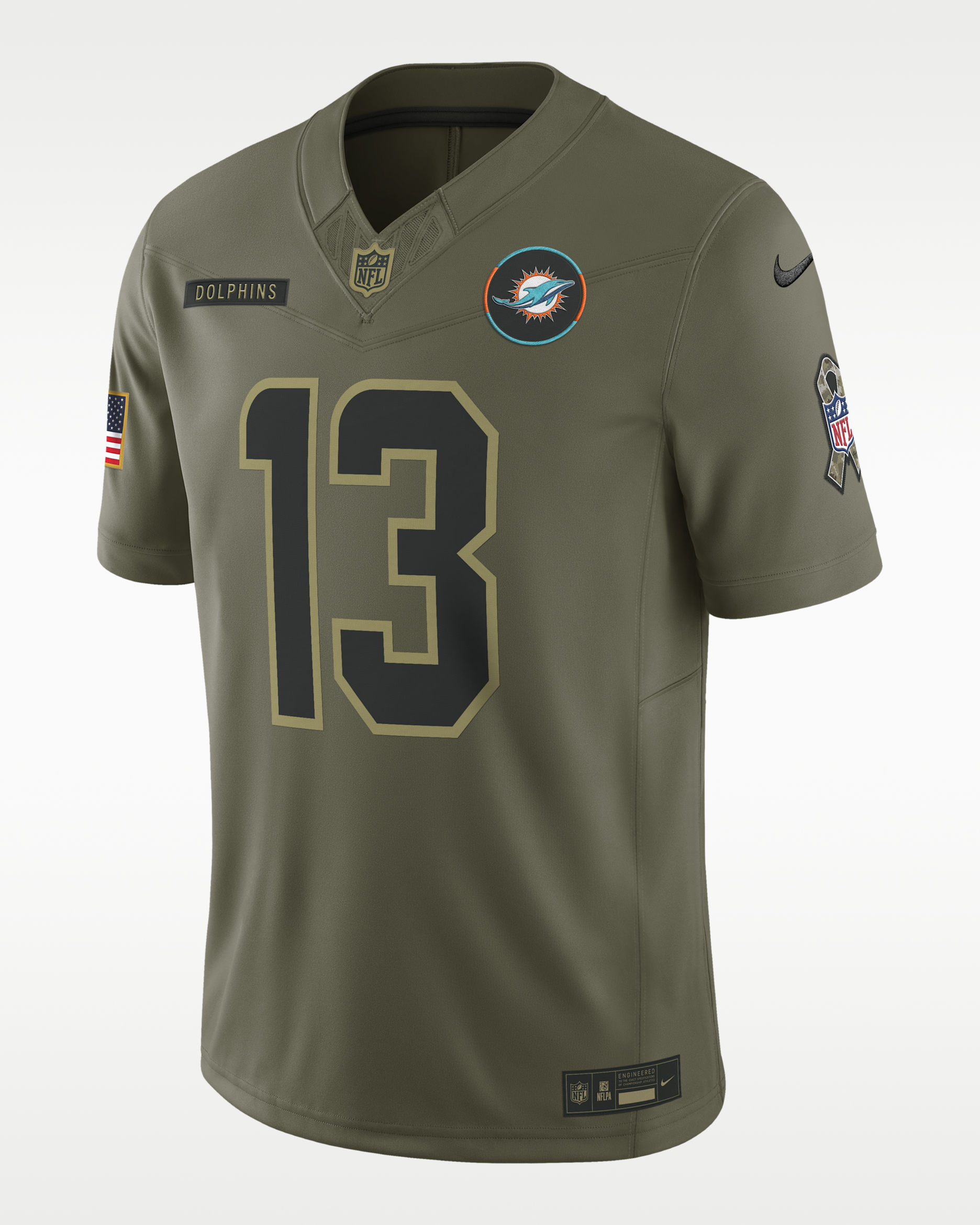 Dan Marino Miami Dolphins Salute to Service Retired Men's Nike Dri